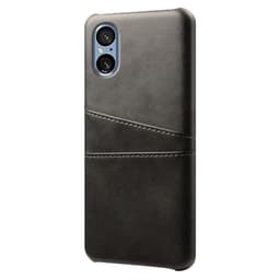 SKALO Sony Xperia 5 V PU-nahkainen Korttikotelo - Musta