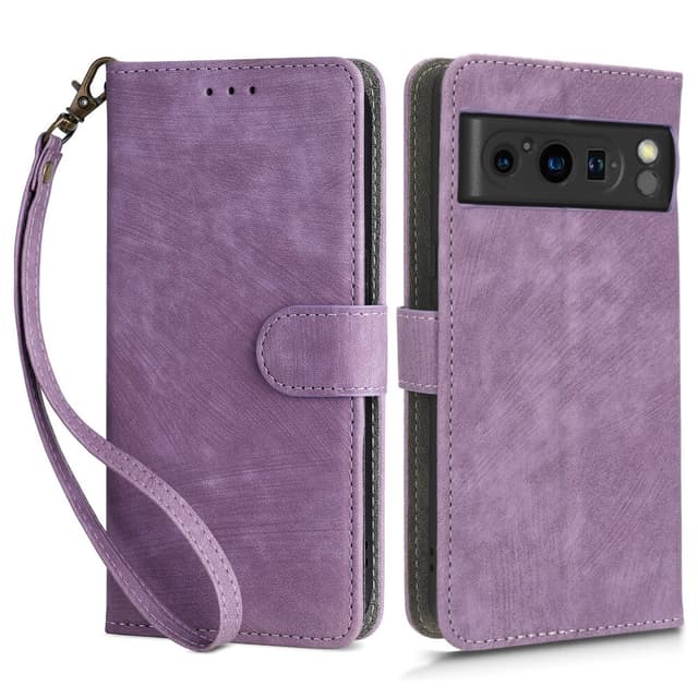 SKALO Google Pixel 8 Pro Lompakkokotelo PU-nahkaa - Violetti