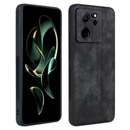 SKALO Xiaomi 13T/13T Pro AZNS PU-Läder Skal - Svart