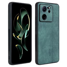 SKALO Xiaomi 13T/13T Pro AZNS PU læder Cover - Grøn