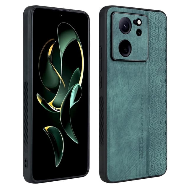 SKALO Xiaomi 13T/13T Pro AZNS PU læder Cover - Grøn