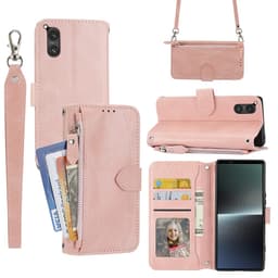 SKALO Sony Xperia 5 V Evelope Clutch 5-Lokeroa - Pinkki