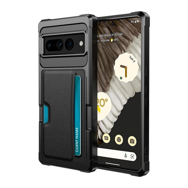 SKALO Google Pixel 8 Pro Armor Skal Korthållare - Svart