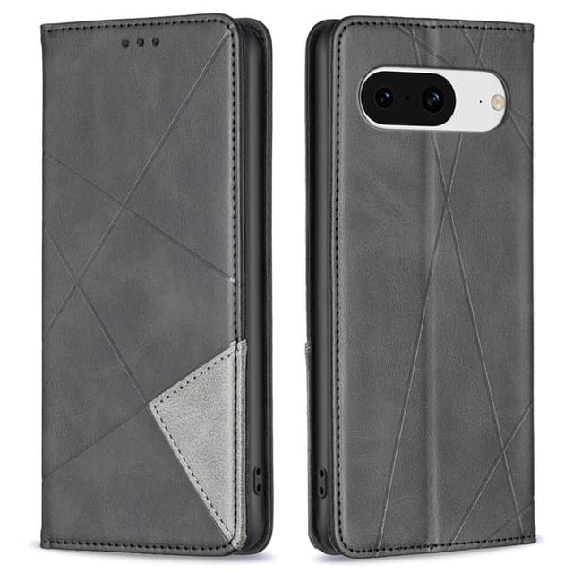Google Pixel 8 BINFEN COLOR Embossed Plånboksfodral - Svart