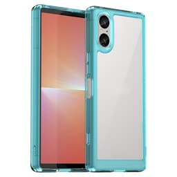 SKALO Sony Xperia 5 V Väri Puskurin Suojakuori - Turkoosi