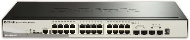 28-Port Gigabit Stackable PoE Smart Managed Switch (DGS-1510-28P)