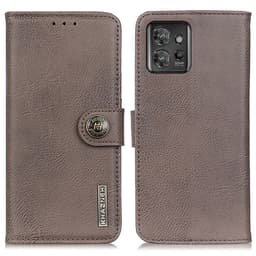 SKALO Motorola ThinkPhone 5G KHAZNEH Premium Pungetui i PU-læder - Khaki