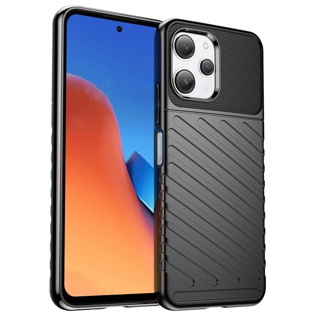 SKALO Xiaomi Redmi 12 4G/5G Armor Thunder Skal - Svart