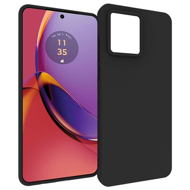 SKALO Motorola Moto G84 5G Mattsvart Ultratunn TPU-Skal