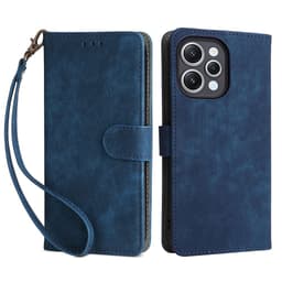 SKALO Xiaomi Redmi 12 4G/5G Plånboksfodral i PU-Läder - Blå