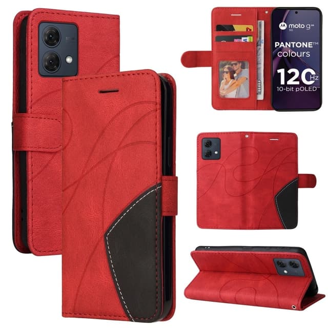 KT Plånboksfodral till Motorola Moto G84 - Röd