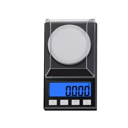 Uppladdningsbar digital milligramvåg 10 g / 0,001 g Svart