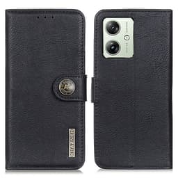 KHAZNEH Motorola Moto G54 Lommebok-deksel - Svart