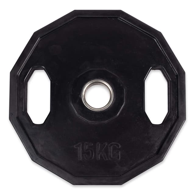 ASG Vægtskive Sort m. Håndtag 15 KG Ø50