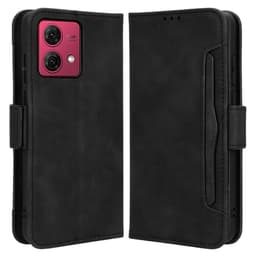 Motorola Moto G84 useita korttipaikkoja puhelimen lompakkokotelo - musta