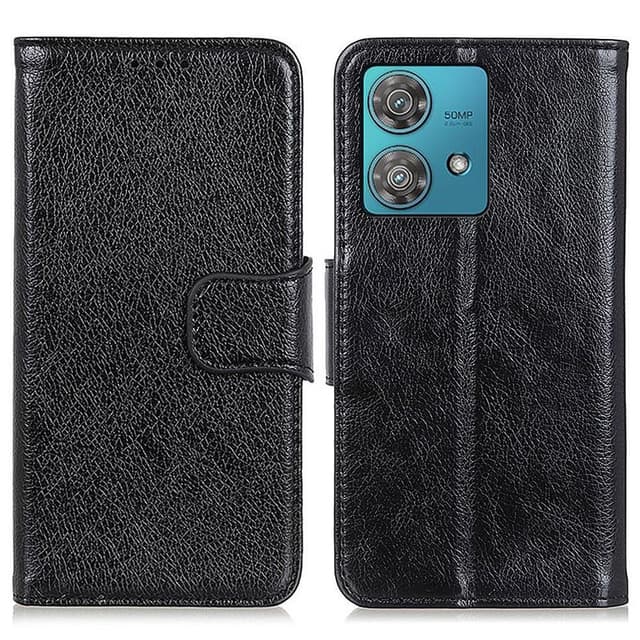 Motorola Moto G84 Lommebok-deksel Teksturert Split - Svart