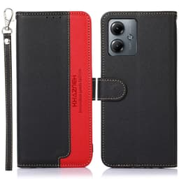 Motorola Moto G14 KHAZNEH Lommebok-deksel - Svart/Rød