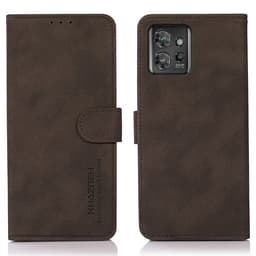 SKALO Motorola ThinkPhone 5G KHAZNEH Plånboksfodral i PU-Läder - Brun