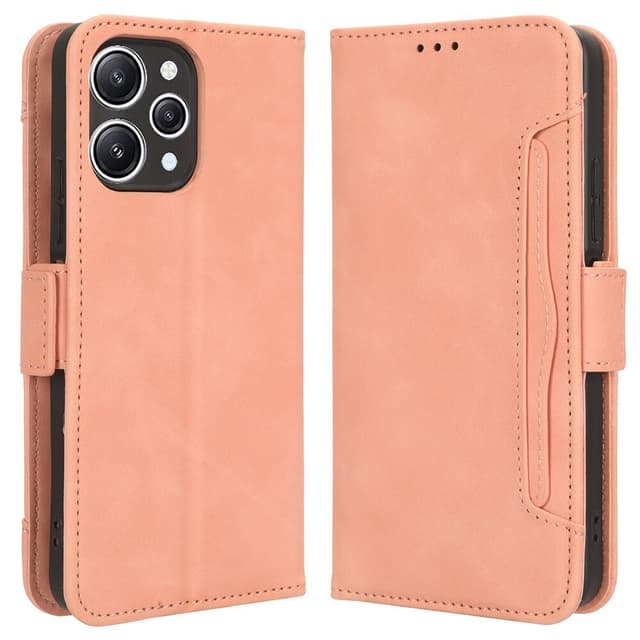 SKALO Xiaomi Redmi 12 4G/5G 6-FACK Plånboksfodral - Rosa