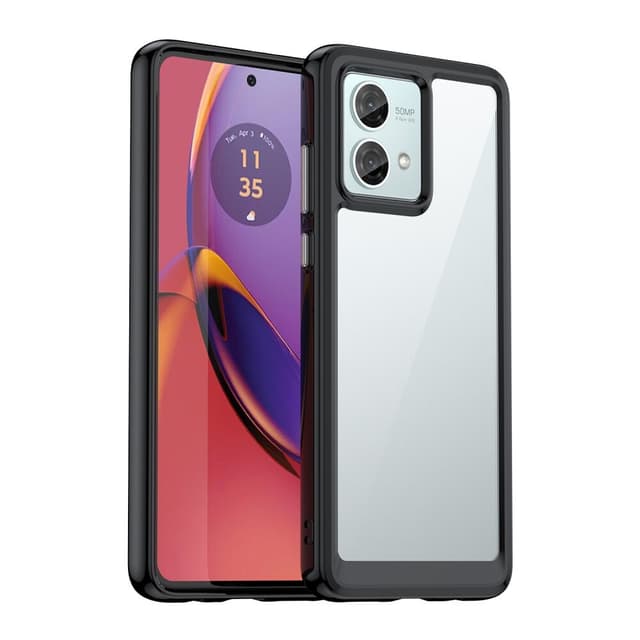 SKALO Motorola Moto G84 5G Väri Puskurin Suojakuori - Musta