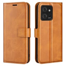 SKALO Motorola ThinkPhone 5G Premium Wallet Lompakkokotelo - Vaaleanruskea