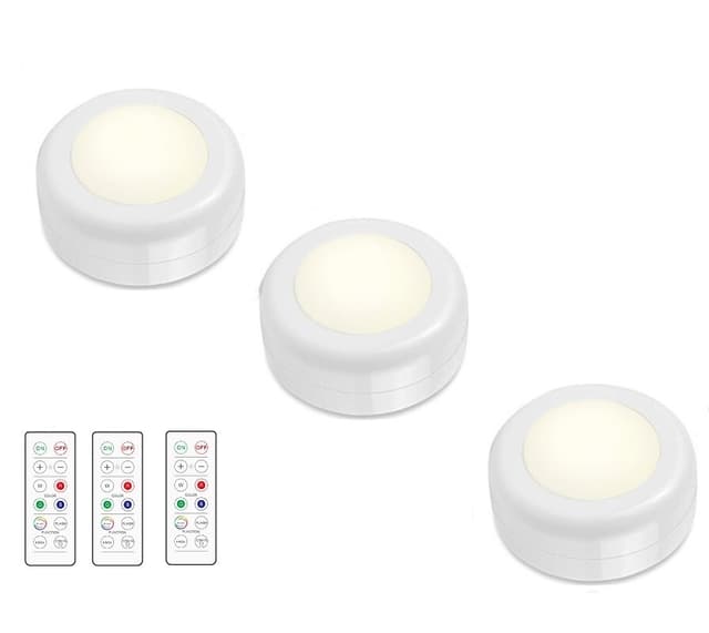 INF LED-spotlights 1 st med 1 fjärrkontroller 3-pack