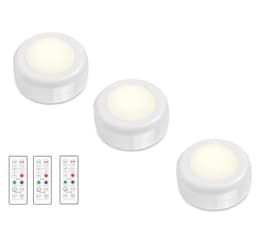 INF LED spotlights 1 stk med 1 fjernkontroll 3-pack
