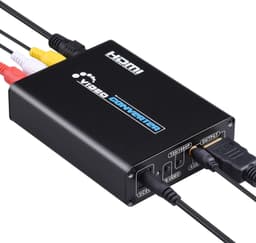 AV- ja S-VIDEO-HDMI-muunnin Black