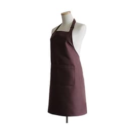 2 Pakker forkle med lomme for kaffebarer, bakerier, restauranter 70x75 cm Brun