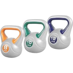 Gorilla Sports Kettlebell Fitness Pakke - 8kg 10kg 12kg