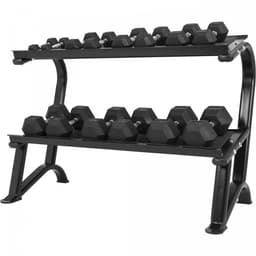 Gorilla Sports Hexagonhantlar 237 kg ink Hantelställ