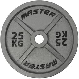 Master Fitness Master Inronplate Machined, Vægtskive jern 25 kg