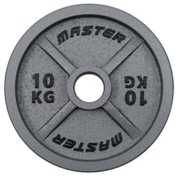 Master Fitness Master Inronplate Machined, Viktskiva jern 10 kg