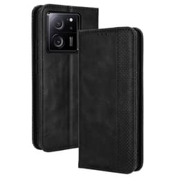 Wallet Stand Flip-telefonetui til Xiaomi 13T / 13T Pro - Sort