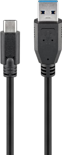 USB-C™ til USB-A-kabel, 1 m, sort
