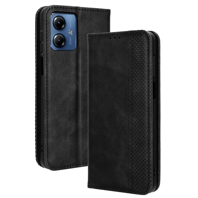 Motorola Moto G14 Plånboksfodral Exklusivt Svart