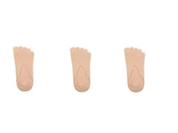 Tåstrumpor Low Cut Beige 3 Par 36 2/3-38 2/3