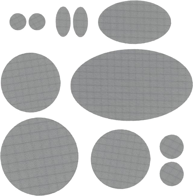 Reparationslappar självhäftande och vattentäta 11 st Grå