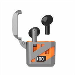 Trådløse ørepropper bluetooth 5.3 touch TWS GT02 gaming in-ear ørepropper Oransje