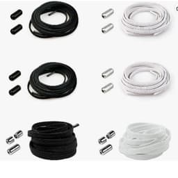 Elastiske skolisser med kapsellås - 6 par MultiColor