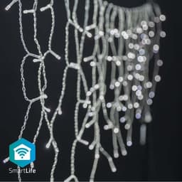 Nedis SmartLife Julelys | Istapp | Wi-Fi | Kald Hvit | 240 LED's | 5.00 m | Android™ / IOS