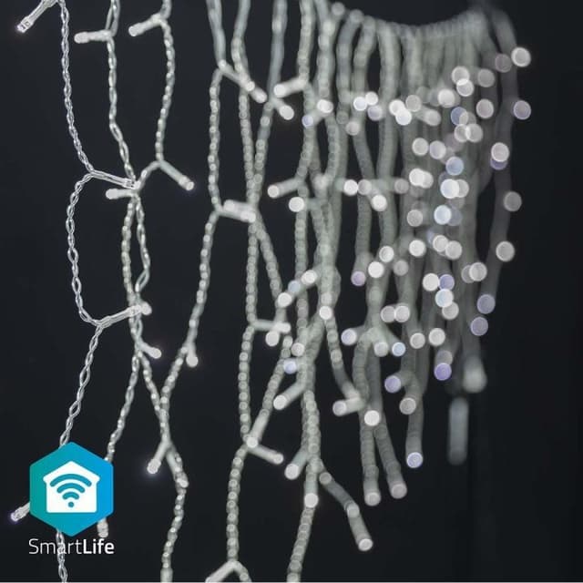 Nedis SmartLife Julelys | Istapp | Wi-Fi | Kald Hvit | 240 LED's | 5.00 m | Android™ / IOS