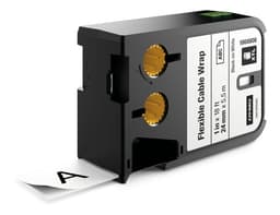 DYMO XTL Flexible Cable Wrap Labels, 24mm, black on white