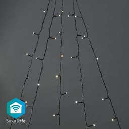 Nedis SmartLife Julelys | Tre | Wi-Fi | Varm til avkjølt hvitt | 200 LED's | 20.0 m | 5 x 4 m | Android™ / IOS