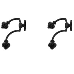 2-pack vintage akrylkrokar Musta