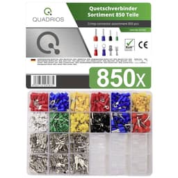 Crimpklämma sortiment 0.5 mm² 6 mm² Röd, Blå, Gul,