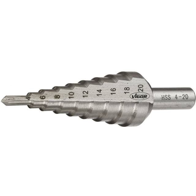 HSS Stegborr 4 - 20 mm Vigor V2395 Total längd 75 mm