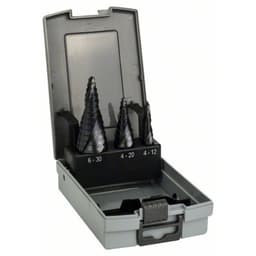 Bosch Accessories 2608588069 HSS Trinbor-sæt 3 dele 4 - 12 mm, 4 - 20 mm, 6 - 30 mm TiAIN 3-fladeskaf