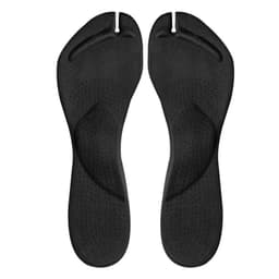 Indlægssåler til svangstøtte til sandaler og flip-flops 1 par Sort L