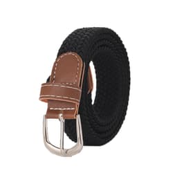 Vävt Stretch Seamless Bälte Sort